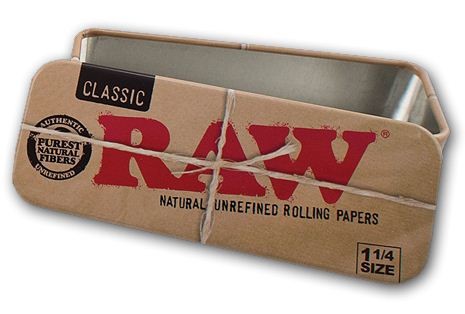 caja raw roll caddy 1¼ accesorios fumador