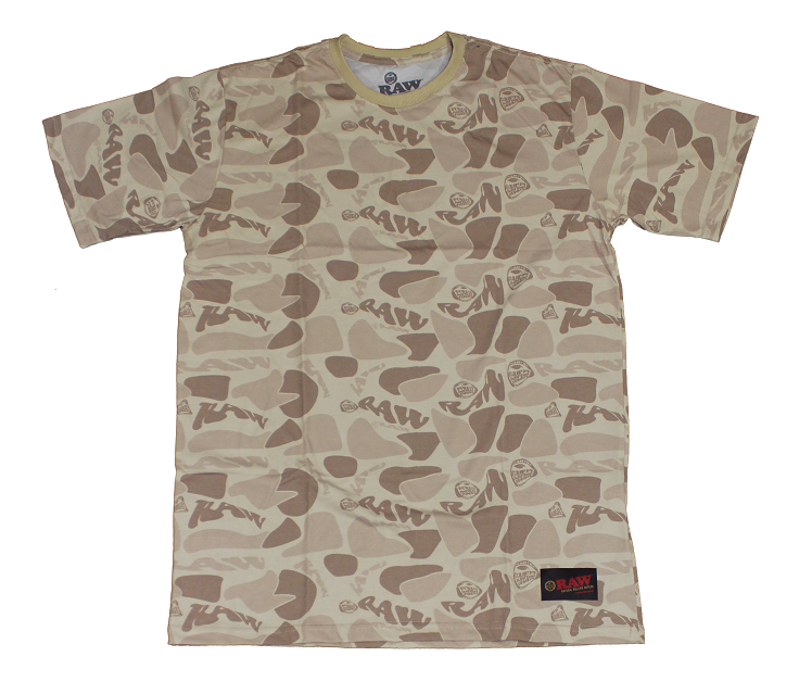 Camiseta RAW beige camuflado