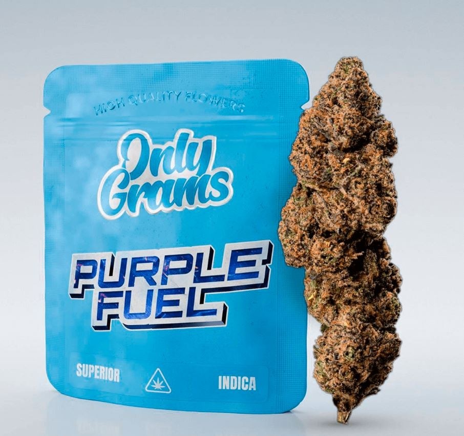 Flor 40% Superior - Purple Fuel (Índica) 3,5gr - OnlyGrams