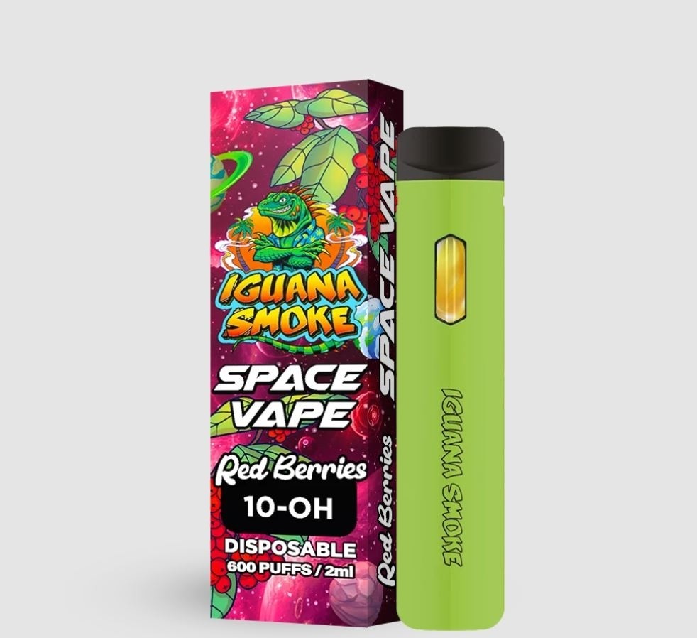 Vaper 10-OH 90% Space Vape Red Berries - Iguana Smoke