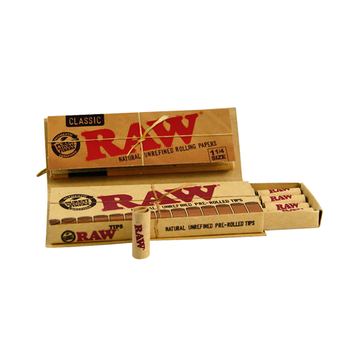 Papel Raw Connoisseur Pre-rolled 1 ¼ Classic (papel + tips pre-rolled)