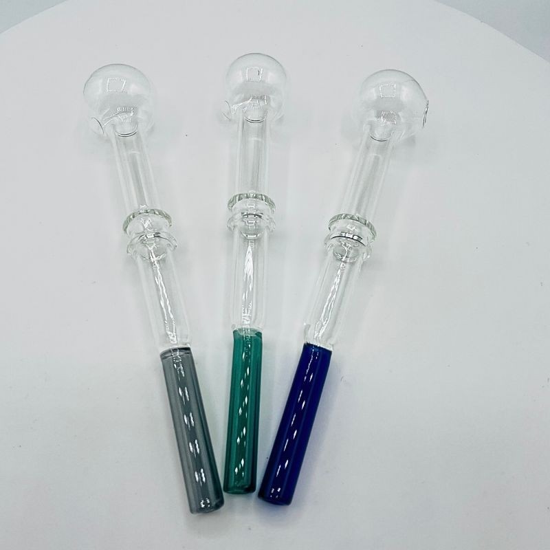 Pipa Basica Cristal Boquilla Colores 15cm