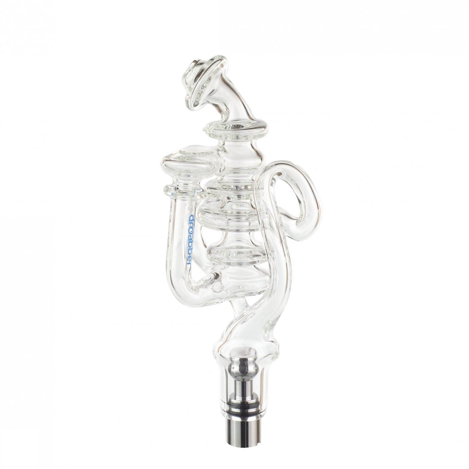 Reciclador de cristal recto para el vaporizador Dr. Dabber Ghost