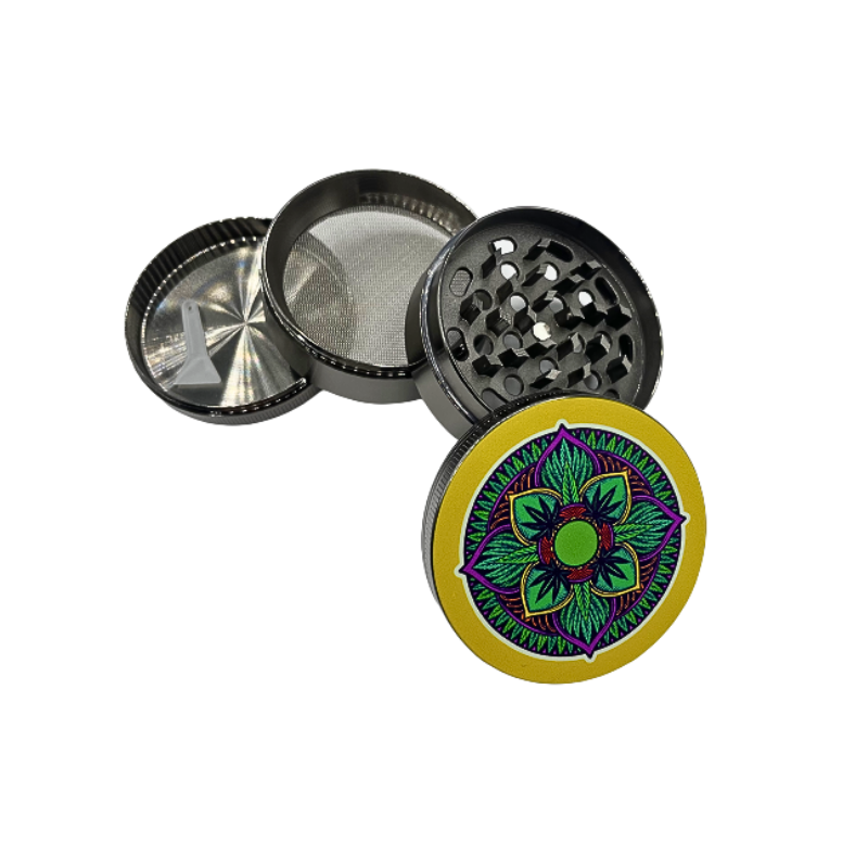 Grinder Aluminio Herbs Mosaico (63mm / 4 Partes)