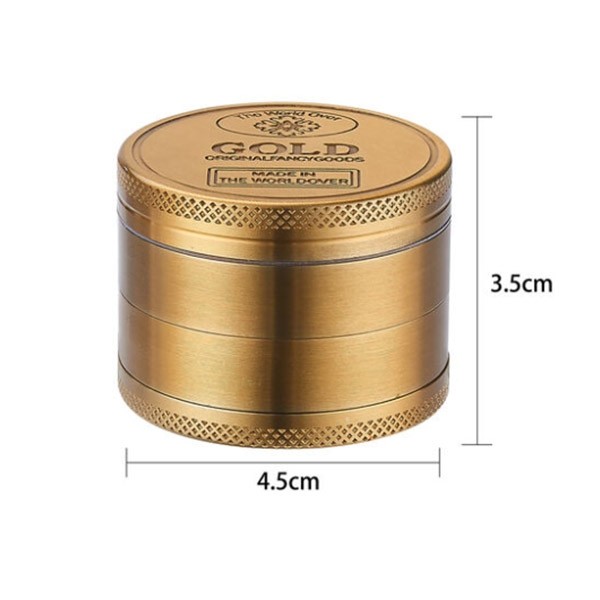 Grinder Metálico Dorado 4 Partes – Champ High 50 mm