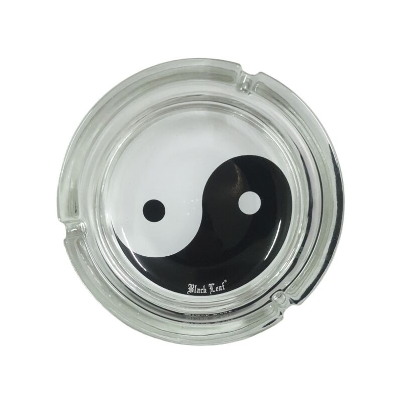 Cenicero Cristal Black Leaf 16 cm “Ying Yang”