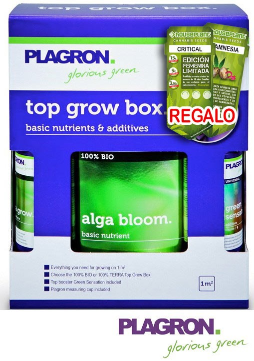 Top Grow Box Bio Plagron regalo semillas