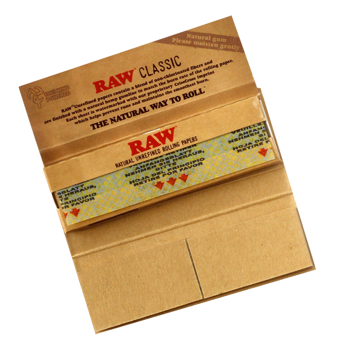 Papel Raw Connoisseur Single Wide Classic (papel + tips)