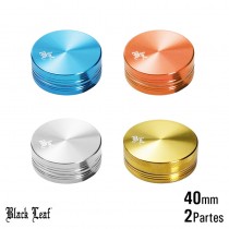 Grinder Black Leaf 40mm 2 Partes