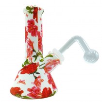 Bong Silicona Oiler 13cm - MINIZILLA Roses