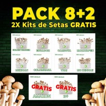 Combo 8+2 Kits Setas 100% Micelio