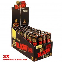 Raw Black Cono 3PK King Size