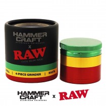 Grinder Raw X Hammercraft - 4 partes Rasta