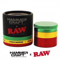 Grinder Raw X Hammercraft - 4 partes Rasta
