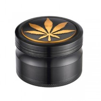Champ High Grinder Golden Leaf 63 mm – 4 Partes, Hoja Dorada