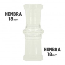 Adaptador de Vidrio de Borosilicato - HEMBRA 18mm - HEMBRA - 18mm