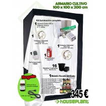 Kit de cultivo completo 100x100x200 cms