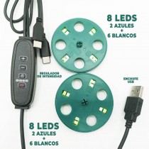 Luces LED GERMINAR SETAS - 2X 8 LEDS 1W