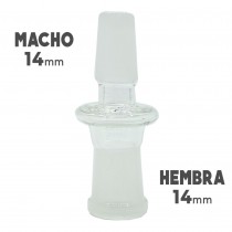 Adaptador de Vidrio de Borosilicato - MACHO 14mm - HEMBRA - 10mm