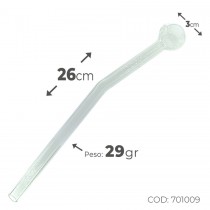 Pipa Cristal Oiler Bola Curva - 26cm