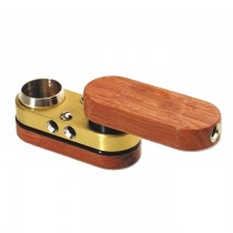 pipa madera plegable, foldable wooden pipe, pipa portátil madera, handcrafted smoking pipe, pipa hecha a mano, pipa vintage, pipa de bolsillo, portable pipe wood, nickel brass pipe
