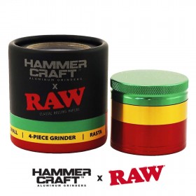 Grinder Raw X Hammercraft - 4 partes Rasta
