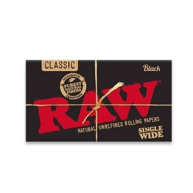 Papel Raw Black Single Wide Doble